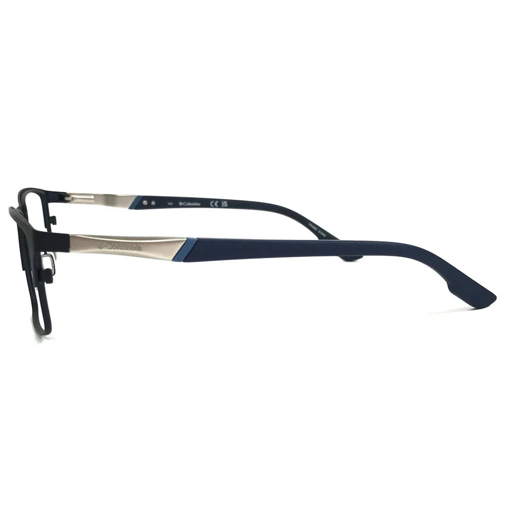Columbia Eyeglasses Frames C3031 410 Matte Blue Silver Rectangle XL 57-18-145
